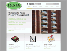 Tablet Screenshot of foxespropertymanagement.com